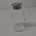 Karafu 68 Oz/2 Liter Glass Pitcher with Lid, Heat Resistant Water Jug for Hot/Cold Water, Ice tea and Juice Beverage