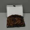 MOONSHOW Short Wigs for Black Women Brown Pixie Cut Wig with Bangs African American Wigs for Black Women Short Curly Afro Wigs Synthetic Brown Curly Bob Wig