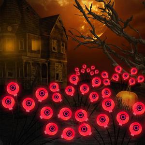 Halloween Decorations, 4 Pack Halloween Yard Decorations Solar Two Functions, Halloween Lights for Patio Garden Lawn Party Decorations