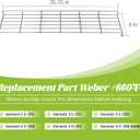Warming Rack for Weber 66044 Genesis II/II LX 300 Series GS4 Replacement Parts E-310 E-315 E-330 E-335 S-310 S-335 Gas Grill Grate Stainless Steel 304 BBQ