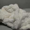 Ultra Soft Cozy Faux Fur Throw Blanket, Fuzzy Plush Thick Bubble Blanket, Luxury Fluffy Blanket for Couch, Sofa, Bedroom, and Living Room, 50x60 Inches, Off White