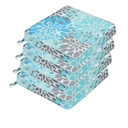 JMGBird Outdoor Chair Cushions Set of 4, Water Resistant Seat Cushions 19 x 19 Inch with Ties Outdoor Cushions for Patio Furniture