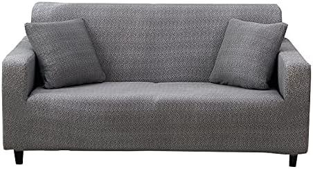 HOOBUY Printed Sofa Cover Stretch Couch Covers Patterned Loveseat Slipcovers for 2 Seater Cushion Couch Love Seat Set JYSH (2 Seater/Loveseat)