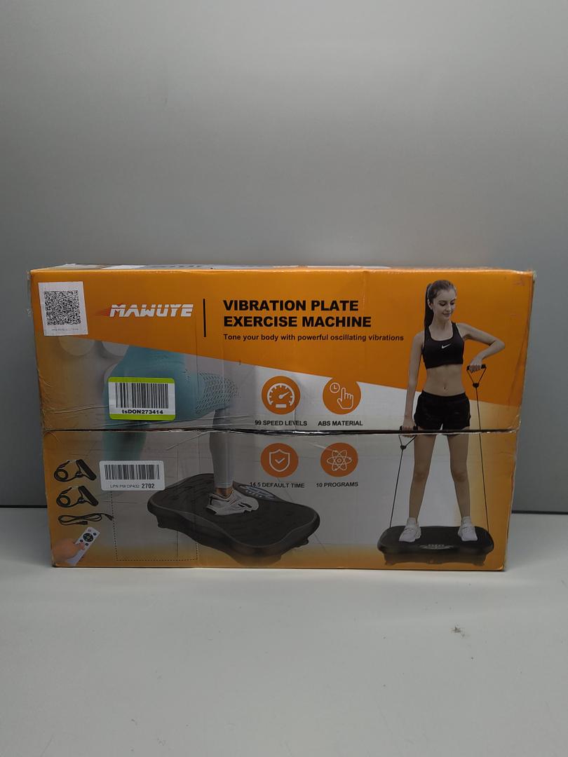 Vibration Plate Exercise Machine - Whole Body Workout Vibration Platform Lymphatic Drainage Machine for Weight Loss Home Fitness with Resistance Bands Remote
