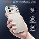 SUPFINE Magnetic for iPhone 17 Pro Max Case (Compatible with MagSafe)(Military Grade Drop Protection) Translucent Matte Shockproof with Anti-Fingerprint Phone Cover, Beige