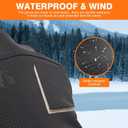 Moon Kitty Mens Lightweight Running Gloves Winter Waterproof Cold Weather (Small, Black)