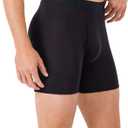 Hanes Men's Underwear, SuperSoft Viscose from Bamboo, 3-Pack, Sexy Men's Underwear, Short or Regular- Leg Boxer Briefs (Black, M)