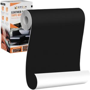 5 x Leather Repair Tape, 4.7x63 inch Leather Patches for Furniture, Self Adhesive Leather Repair Patch for Sofas, Couches, Leather Covers, Seats, Chairs, Vinyl Repair Tape Black