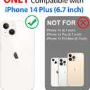 SPORTLINK for iPhone 14 Plus Waterproof Case - Shockproof Dustproof Phone Case with Screen Protector, Full Body Protective Case for iPhone Plus 6.7'' Black