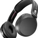 Skullcandy Icon 180 Wireless On-Ear Bluetooth Headphones, Up to 50 Hours Battery, Lightweight and Travel Ready, Secure Fit, Sweat and Water Resistant, Microphone iPhone Android - True Black