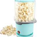 Joyzan Hot Air Popcorn Popper, Portion Corn Kernels Maker Electric Popcorn Machine Melts Butter 98% High Popping Rate Fast Making No Oil 2.5 Quarts Serving Bowl Lid Home Party Kids Movie Night Family