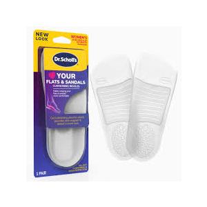 Dr. Scholl's Love Your Flats & Sandals, 3/4 Length Insoles for Women, Shoe Size 610: AllDay Comfort Shoe Inserts for Women with Arch Support, Metatarsal Foot Pads, Relieves Shoe Discomfort
