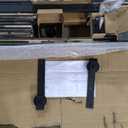 S&Z TOPHAND 42 in x 84 in Deep Gray British Brace Knotty Barn Door with 8FT Sliding Door Hardware Kit/Double -Sided Door Handle/Double Surfaces/Simple Assembly is Required