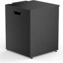 Stanbroil Propane Tank Cover Table, 20 lb Propane Tank Storage Side Table, 16" Outdoor Hideaway Table Gas Tank Storage Box with Side Handles, Black