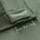 MIULEE Velvet Curtains 63 inches - Luxury Blackout Curtains for Bedroom Living Room Thermal Insulated Super Soft Window Drapes Rod Pocket & Back Tab, Sage Green, W52 x L63 inches, 2 Panels