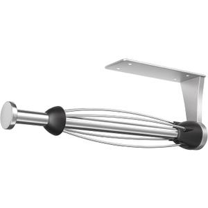 Paper Towel Holder Under Cabinet with Damping Effect, Single-Hand Operable Wall Mount Paper Towel Holder for Kitchen/Bathroom, Under Counter Self-Adhesive/Drilled Kitchen Towel Holder