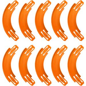 Racetrack Connectors Compatible with Hot Wheels,90 Degree Banked Turn,10 PacksUpgrade Edition (Orange)