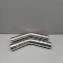 LCGP 2.25"OD 2 Pcs 45 Degree Exhaust Tube Made of High Quality Stainless Steel DIY Exhaust Pipe