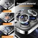 Camera Lens Protector for iPhone 16 Pro Max/16 Pro- Glitter White
