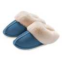 Womens Slippers with Fluffy Fur Soft Memory Foam House Shoes, Christmas Gifts Christmas Slippers for Women Mom Grandma Size 42-43L