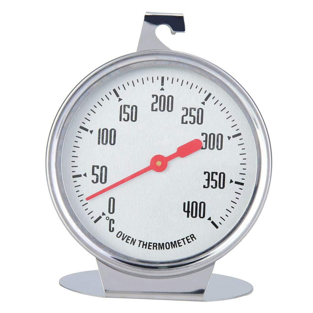 Oven Thermometer with Large 2.8 Inch Dial, Hangs or Stands on Rack Stainless Steel Probe and Body - Accurate Temperature Gauge for Baking, Cooking, Grilling - Kitchen Oven Safe