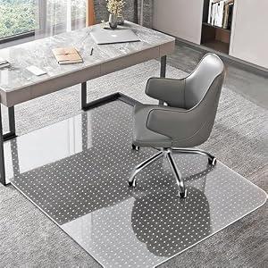 BesWin Office Chair Mat for Carpet, 30" x 48", Clear