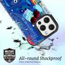 for iPhone 13 Case Travel Adventure Collage Pattern Military Grade Drop Protection Voyage Slim TPU Cover with Camera Protection for Women Girls Men Boys Travel Lovers (BlueRome)