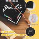 BRIFUTR 2025 Upgrade Graduation Cap Decorations kit, Includes 12 Pcs 9.5 X 9.5 Graduation Cap Topper Blank Glitter Cardstock with Self-Adhesive and 5 Sheets Rhinestones for Graduation Cap Topper, 9.5 inches by 9.5 inches