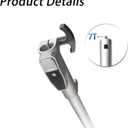 Pole Shaft Extension Expand-It Pole Saw/Hedge Trimmer Extension fits for PowerHead PH1400 and Trimmerhead .Saw PSA1000 -Silver