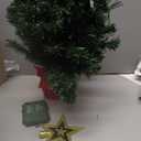 Pre-Lit 2ft Small Christmas Tree, Tabletop Christmas Trees with 50 LED Lights, Mini Artificial Xmas Tree for Table,Desk,Home,Office,Christmas Decor