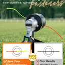 4 Pack AL2420PD 0.095 Replacement Twisted Trimmer Lines Compatible with All EGO 15-Inch String Trimmers, 56 FT Dual Color Pre-Cut Heavy Duty Weed Wacker String for EGO Line Trimmers