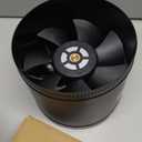 Hon&Guan 8 Inch Inline Booster Duct Fan with Speed Controller - 623 CFM Airflow with 44W Ultra-Low Power and Low Noise