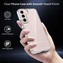 for Samsung Galaxy S22 Case Clear, Anti-Yellowing 6.1 Inches Slim Fit Heavy Duty Protection Wireless Charging Lightweight Shockproof Anti-Slip Transparent TPU and PC Back Protective Phone Cover