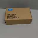 Veise Fingerprint Door Lock with 2 Lever Handles - Keyless Entry Door Lock, Electronic Keypad Deadbolt, Digital Smart Code & Front Handle Sets, Auto-Locking, Easy Installation, Matte Black