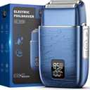 Foil Shavers for Men, Upgraded Blades Electric Razor with 3 Adjustable Speeds, Type-C Rechargeable, IPX7 Waterproof, Electric Shavers for Men Face Use Travel Home(Blue)