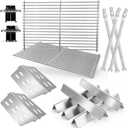 Grill Parts Kit for Weber Genesis 300 330 Series Genesis E330 E310 S310 S330 EP330 S320 E320 EP-310 EP-320 Grill Parts, Stainless Steel Genesis Grates Flavorizer Bars Grill Parts Kit, 4Pcs Burner Tube