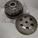 Fit for Gy6 50cc Clutch Assembly Kit, Racing Scooter Variator for Gy6 50cc 4-Stroke 139QMB Engine Scooter ATV, Including Front Clutch Variator and Centrifugal Clutch Pad Assembly with 669 belt