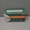 No Drill Curtain Rod Holders, Heavy Duty Self Adhesive Curtain Brackets Hooks, Adjustable Nail-Free Stick on Wall Hangers for Bathroom, Bedroom, Kitchen and Livingroom (14 Pack)