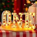 Threelf Berry First Birthday Decor, Strawberry 1st Birthday Decorations Girl, Sweet One Light Up Letters for Centerpieces Table 1 Year Old First Birthday Party Decorations Supplies