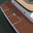 KXKZREN EVA Foam Boat Flooring Decking Sheet 6mm Thick Diamond Anti-Slip Marine Flooring Mat Self Adhesive Deck Pad for Bass Boat Yacht Motorboat RV Cooler Tops,47.2" x 94.5" / 27.6"x74.8"