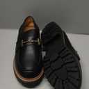 Round Toe Chunky Loafers Women Platform Loafers for Women (7, Beige)