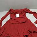 PRETTYGARDEN Womens Spring Long Sleeve Dresses 2026 Mock Neck Ruched Y2K Clothes Ruffle Layered Bodycon Mini Party Dress (Small, Burgundy)