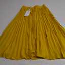 GRACE KARIN Women High Elastic Waist Pleated Chiffon Skirt Midi Swing A-line Skirts S