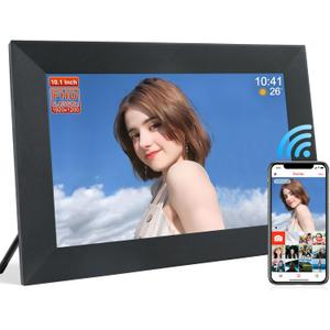 Frameo 10.1 Inch Smart WiFi Digital Photo Frame,Digital Picture Frame with 1920*1200 IPS FHD,16GB Storage & SD Slot, Electronic Picture Frame Touch Screen with Auto-Rotate, Frameo Digital Frame Wifi
