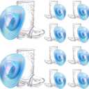 Vesici 20 Pcs Mini Cowboy Boot Shot Glasses Western Cowgirl Shot Boot Glasses Hats Space Cowgirl Themed Party Supplies Plastic Disco Bachelorette Party Decorations for Dollhouse(Blue)