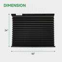 RV Blinds for Camper Windows, Camper Replacement Blinds, Privacy Protection, RV Window Shades for RV, Camper, Travel Trailer, Black (50" W x 24" L)