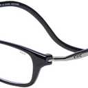 Clic Magnetic Reading Glasses for Men or Women, Computer Readers, Original Long (Black, 2.25 Magnification)