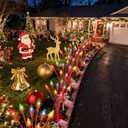 4 Packs Christmas Berry Solar Garden Light with Multiple Colors, Auto ON/Off Solar Lights Outdoor Swaying in The Wind, Christmas Decorating Outdoor Yard Light for Pathway, Pond, Courtyard