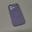 Miracase Magnetic for iPhone 17 Pro Case, Compatible with MagSafe, Integrated Silicone Camera Control Cover, 3.0mm Thicken Shockproof Drop Protection Phone Case for 17 Pro, Lavender Gray