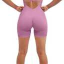 SUUKSESS Women Strappy Romper Seamless Jumpsuit Tummy Control Padded Sports Bra, Size Medium